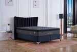 Morgan Storage Ottoman Bed - Navy Velvet