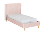 Amelia 3ft Pink fabric bed