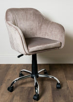 Regina home office chair velvet grey