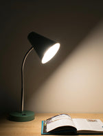 Desk lamp with usb charger sage green
