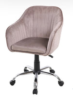 Regina home office chair velvet grey