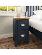 RA Blue Bedside Cabinet