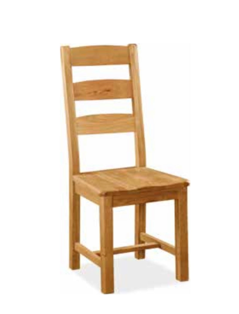 West Clare Slatted Chair With Wooden Seat