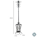 Rio Hat and Coat Stand Black