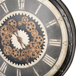 Clockworks Gears Clock Ant Grey