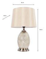 Acorn Speckled Table Lamp Silver/Gold 48cm