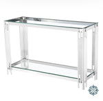 Morgan console table polished chrome