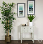 Lincoln 2+2 drw console table subtle grey