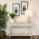 Lincoln 3 drw console table subtle grey