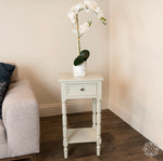 Lincoln 1 drw side table subtle grey