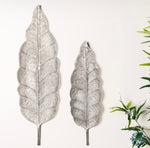 Algarve s/2 wall leaf silver 93/70cm