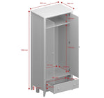 Heuston 2 Door Wardrobe