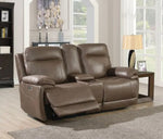 Glenwood Faux Leather Sofa W/Charging