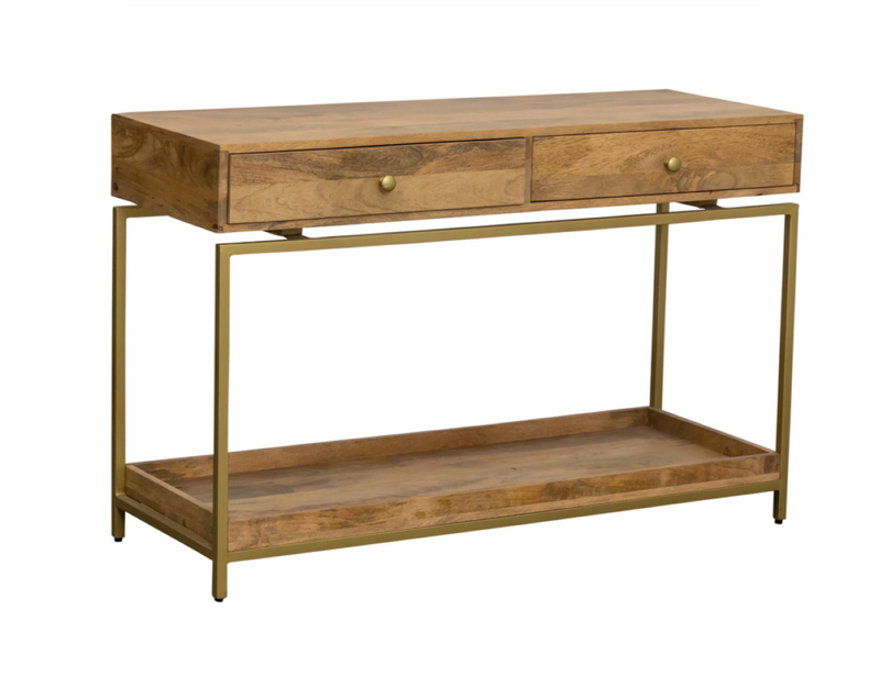 Beki console table natural mango