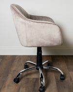 Regina home office chair velvet grey