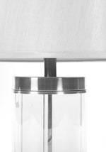 Carlee table lamp satin silver 66cm