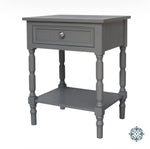 Lincoln 1 drw accent table carbon grey