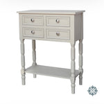 Lincoln 2+2 drw console table subtle grey