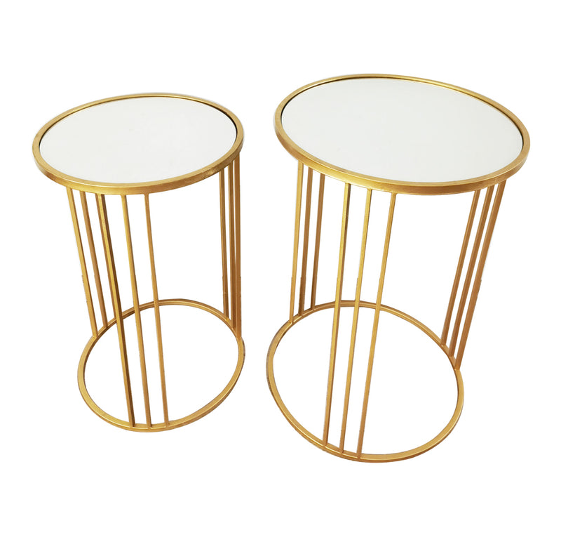 Freya S/2 Accent Table Gold