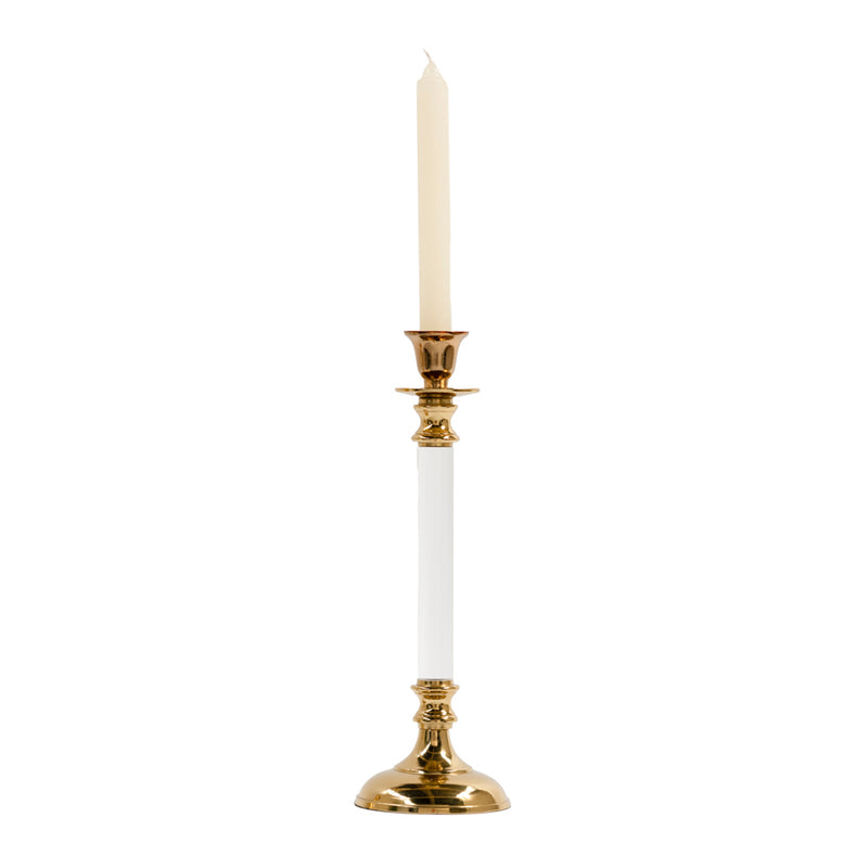 Alani Acrylic Candle Stick Gold 31cm