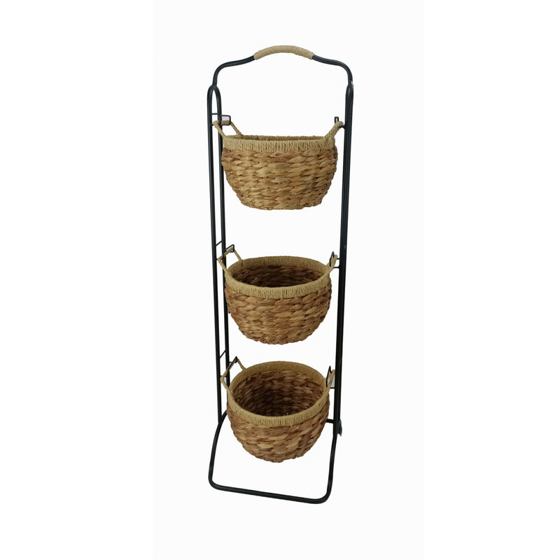 Luna Rattan 3 Basket Stand