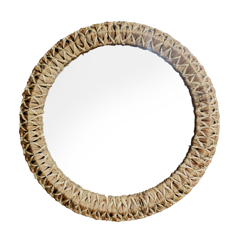 Luna Rattan Rnd Mirror 76cm