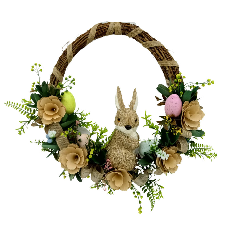 Easter Wreath With Bunny 39cm