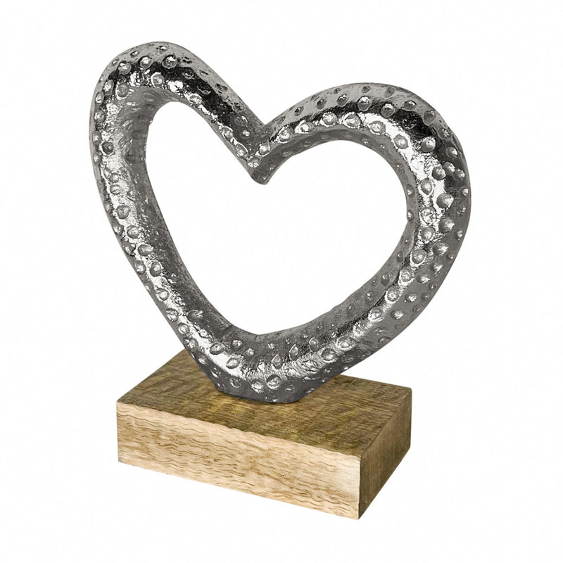 Love Heart Small Silver 17cm