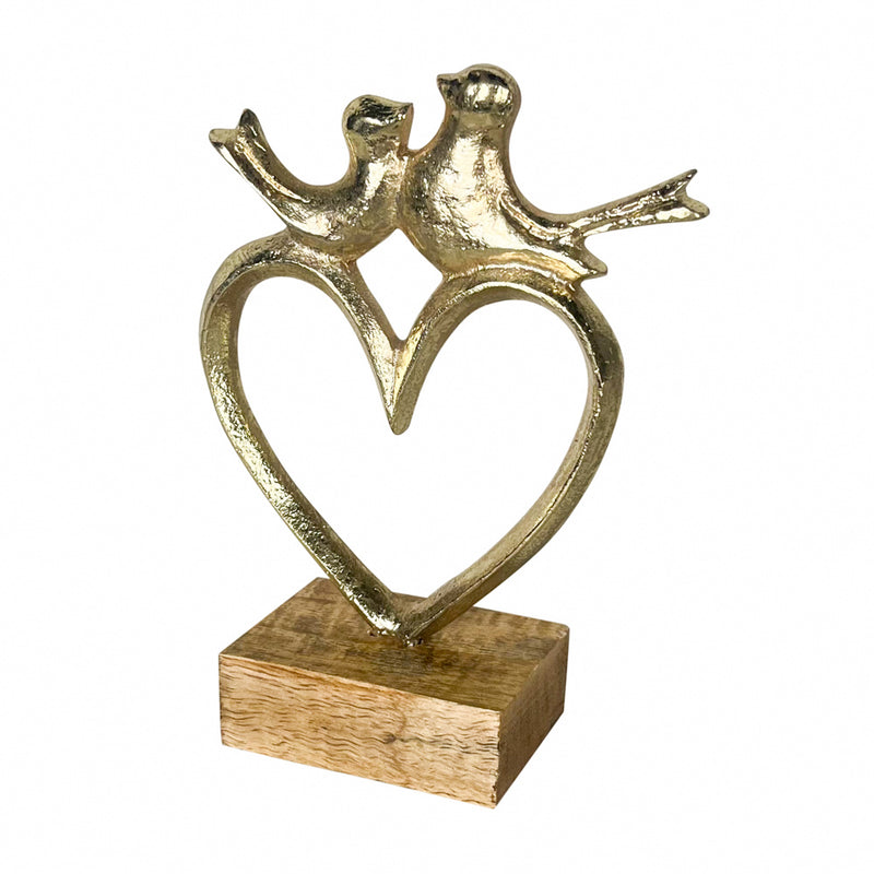 Love Birds Gold 22cm