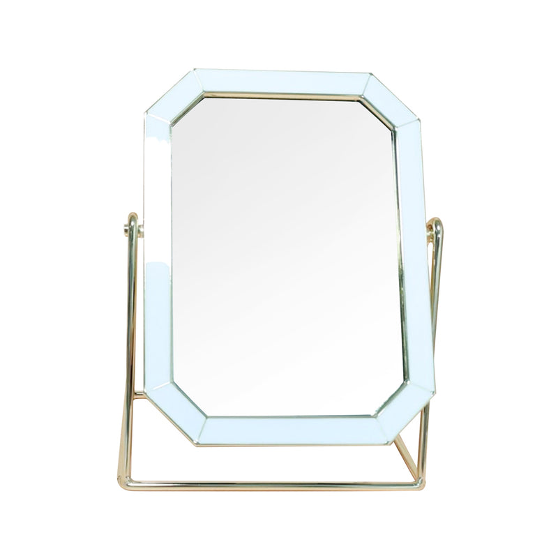 Ella Vanity Mirror Octagon Grey/gold 5 X 7