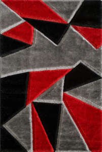 Pluton Rug - Grey Red