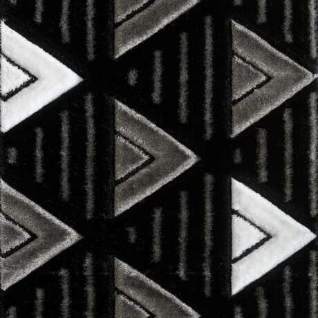 Venus Rug - Black Grey