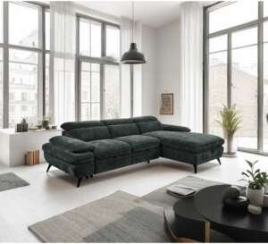 Hannah Fabric Corner Sofa Bed