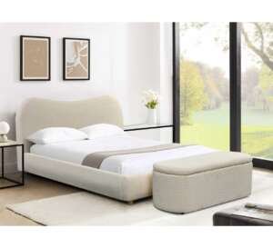 Donegal Bed Frame – Grey or Cream Fabric