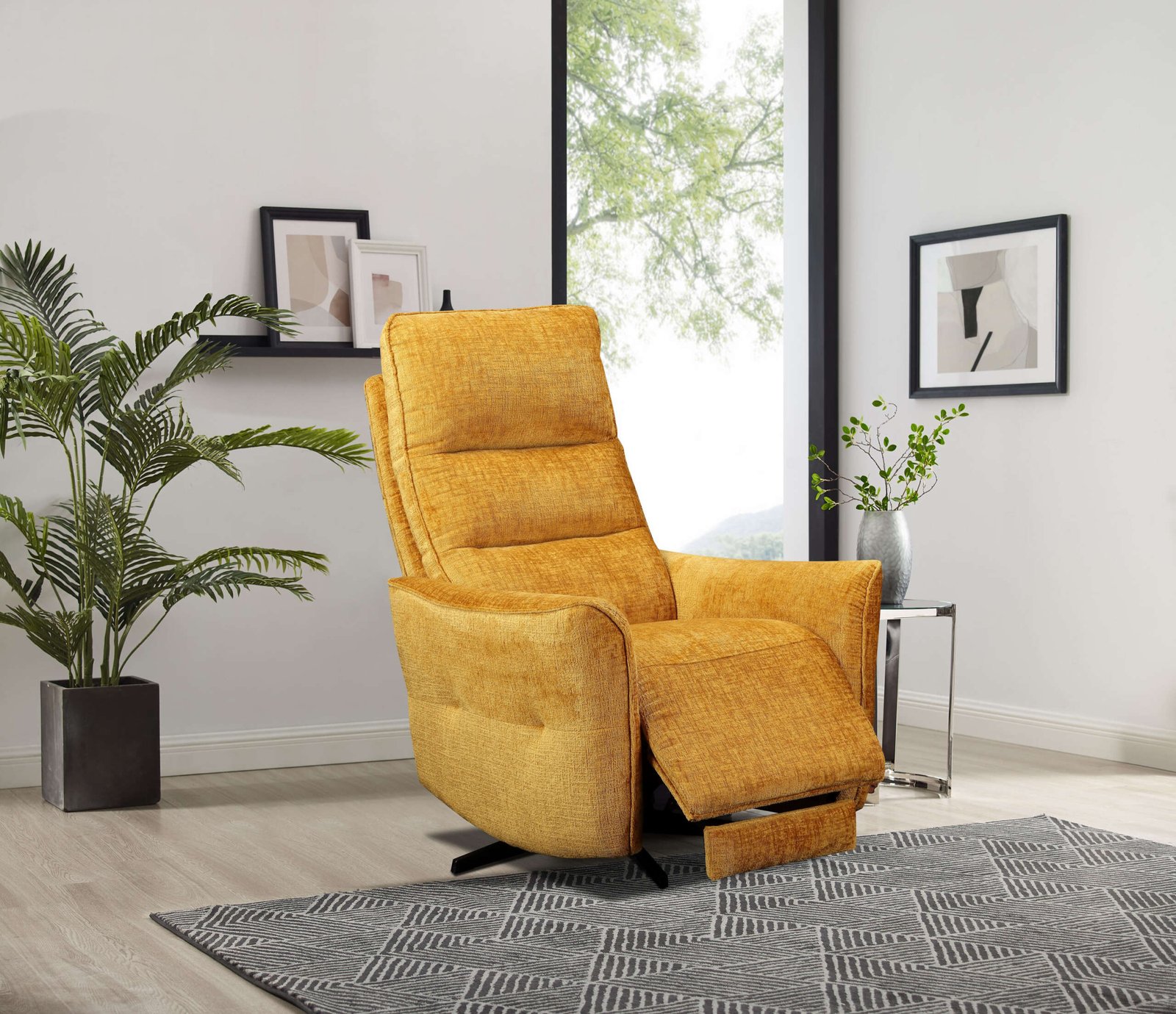 Sofia 2 Seater Sofa – Grey Fabric with Button Design (Fixed) - Image 3