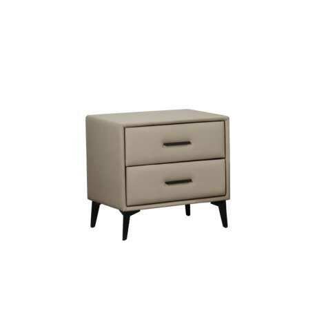 Grey Faux Leather Locker