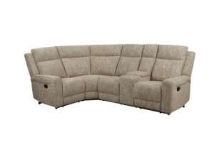 Harper Corner Sofa – Fabric with Drinks Holders and Storage Compartment
