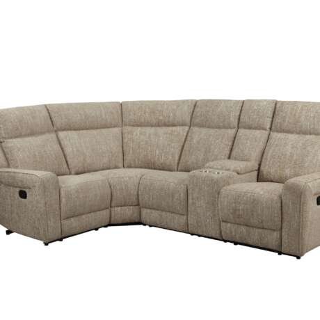 Harper Corner Sofa – Fabric with Drinks Holders and Storage Compartment