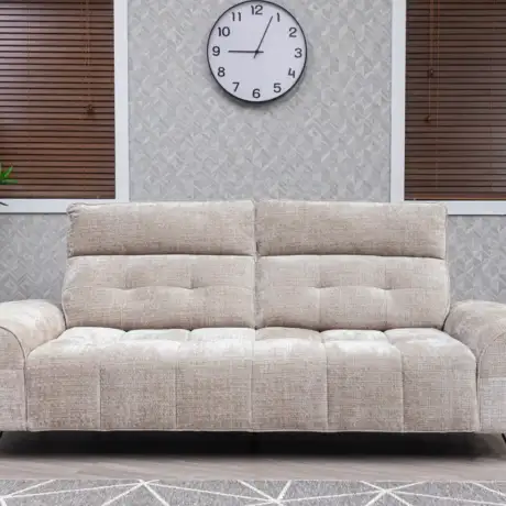 Lush Electric Sofabed – Bone & Light Grey with Reclining Mechanism