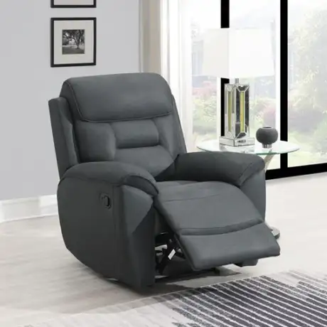 Canterbury Grey Reclining Armchair