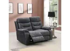Carrie Grey Velvet 2RR Sofa W/Power Option