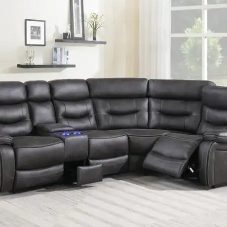 Noah 'Tech' Grey Sectional Sofa