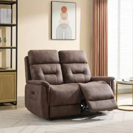 Rowan Powered Chocolate Brown 2PP Sofa