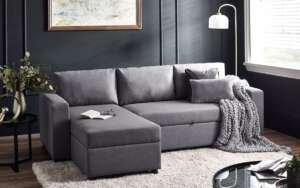 Angel Sofa Bed With Storage - Light Grey