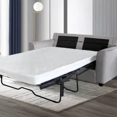 Helena Grey Sofabed – Metal Action Mechanism with Pocket Sprung Mattress