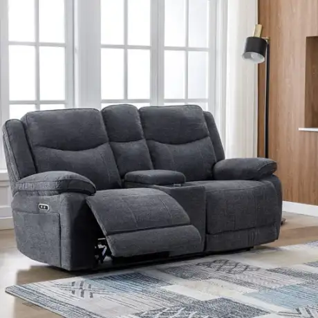 Herbert 2PCP Powered Sofas W/Console & USB Ports