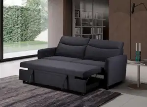 Sheila Grey Fabric Sofa Beds – Modern Compact Pull-Out Sleeper Couch