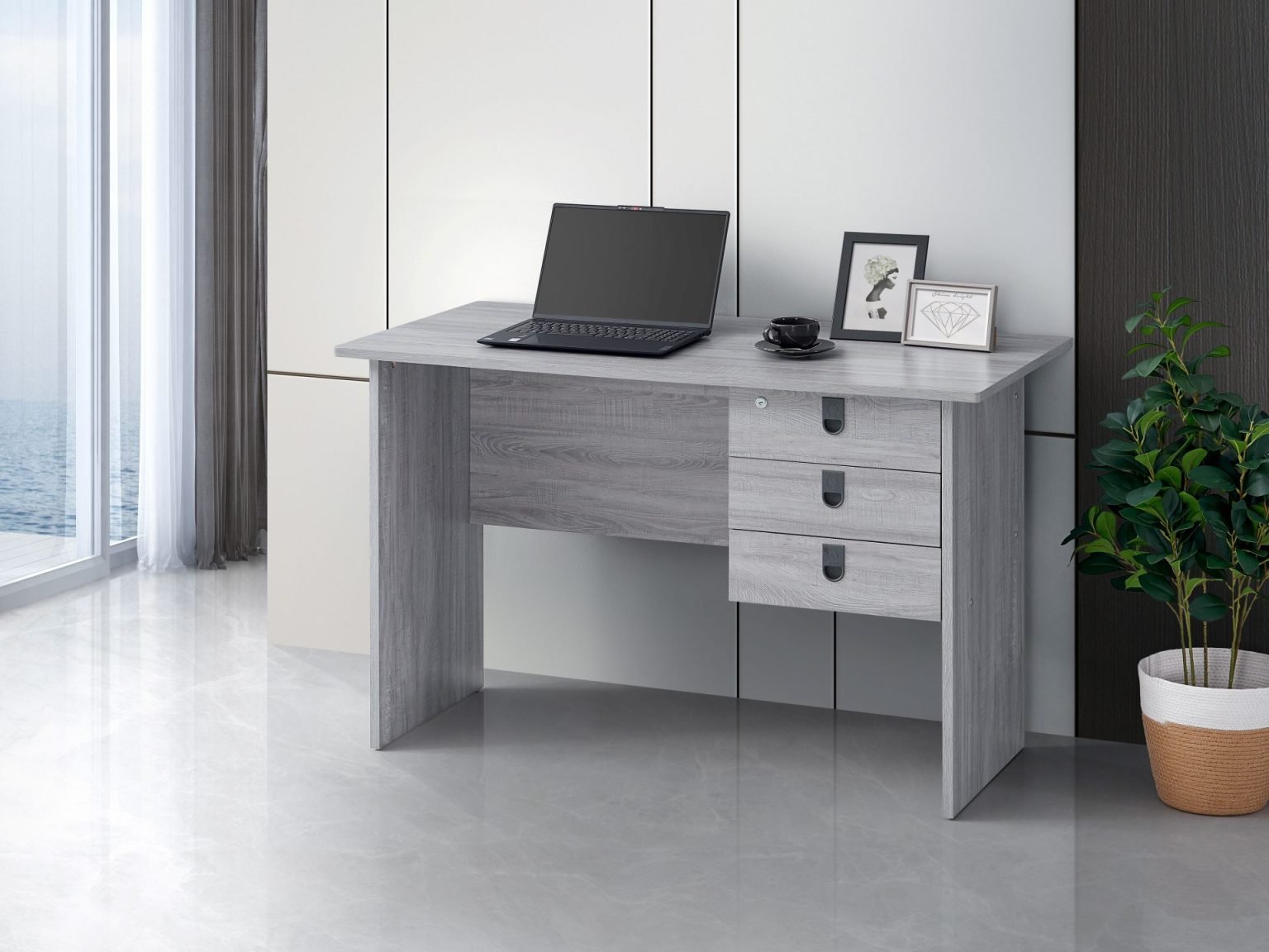 Grey writing Desk