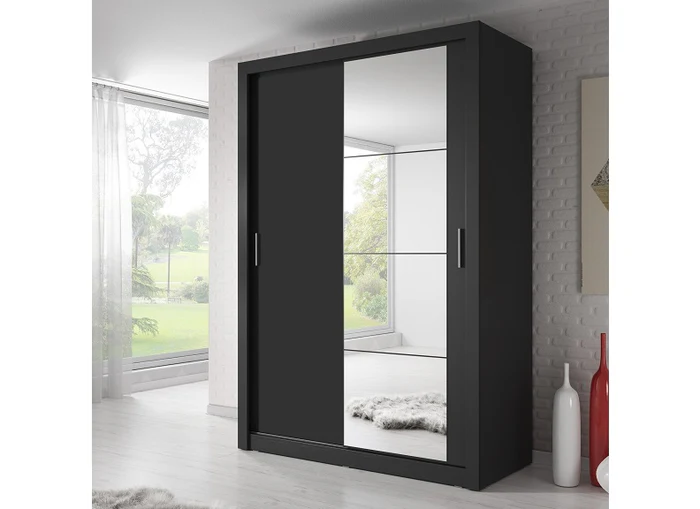 Denmark 1.2m Mirror Door Sliderobes