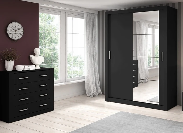 Denmark 1.5 m Mirror Door Sliderobes